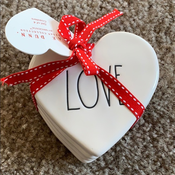 Brand New Rae Dunn “Love” Coasters